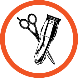 icon of scissors and trimmer icon of scissors and trimmer