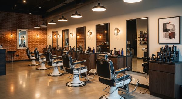 The interior of a modern and stylish barbershop. Our Guide.jpeg